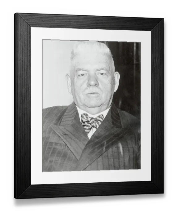 Framed Print : John J. Coughlin Posing in His Office Framed Print : John J. Coughlin Posing in His Office