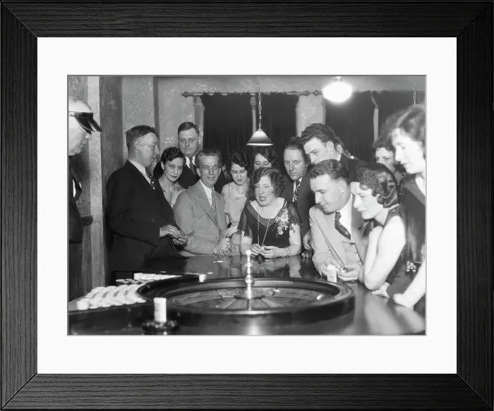 Framed Print : Gamblers Playing Roulette Framed Print : Gamblers Playing Roulette
