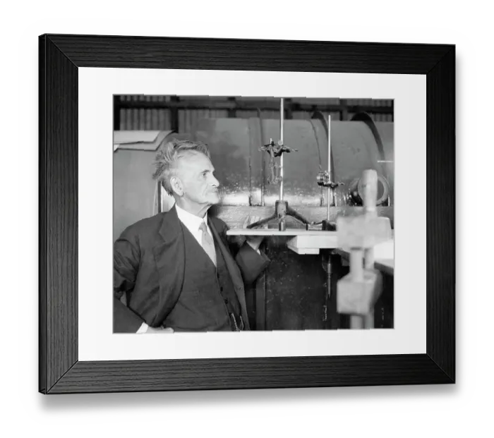 Framed Print : Albert Michelson Waist-Up Standing Framed Print : Albert Michelson Waist-Up Standing