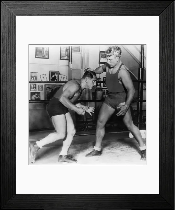 Framed Print : Gus Sonnenberg & Everett Marshall Framed Print : Gus Sonnenberg & Everett Marshall
