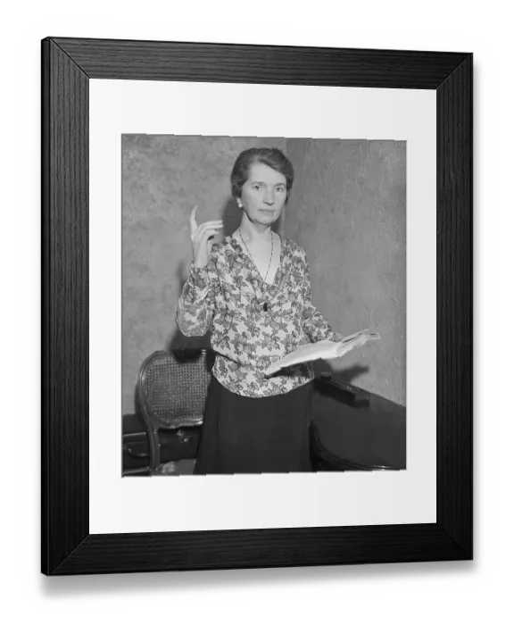 Framed Print : Margaret Sanger Preparing for Senate Speech Framed Print : Margaret Sanger Preparing for Senate Speech