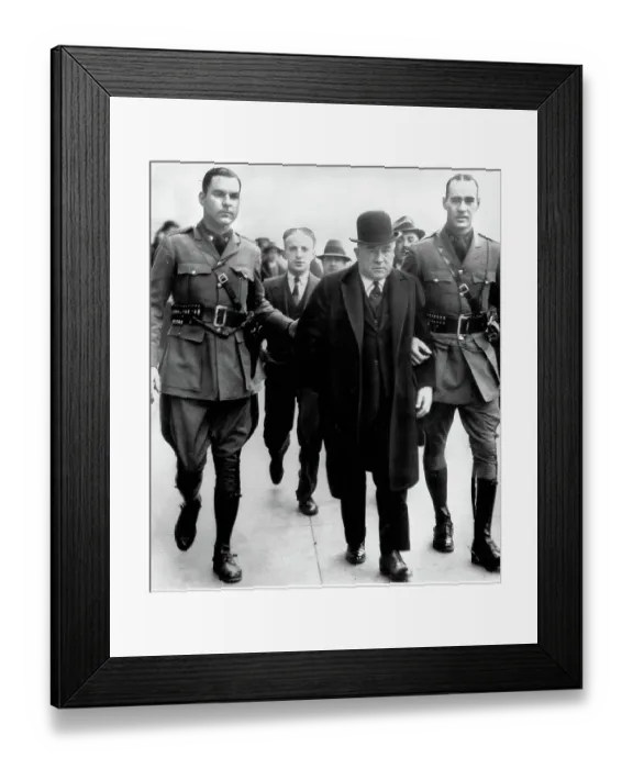 Framed Print : Joseph Brownstone Being Arrested by State Troopers