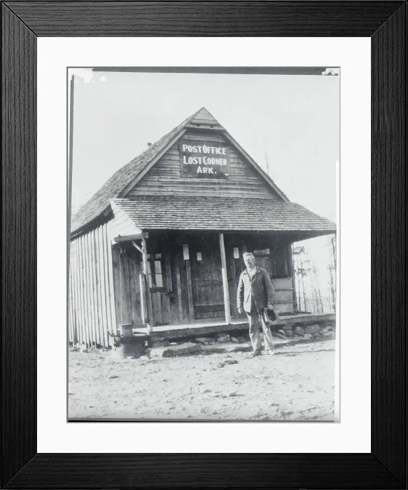 Framed Print : Post Office in Lost Corner, Arkansas Framed Print : Post Office in Lost Corner, Arkansas