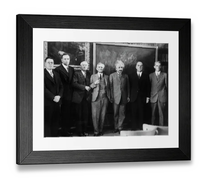 Framed Print : California Scientists Meeting Einstein