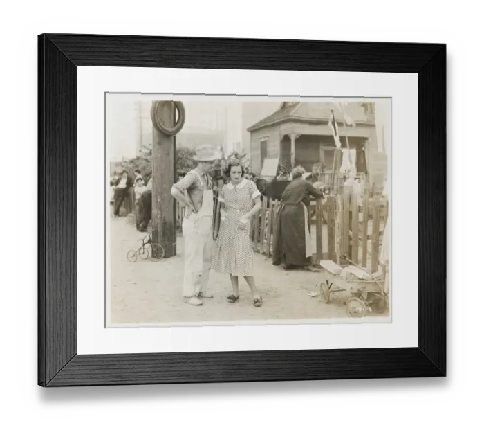 Framed Print : Joan Crawford Rehearsing with Fellow Actor Framed Print : Joan Crawford Rehearsing with Fellow Actor