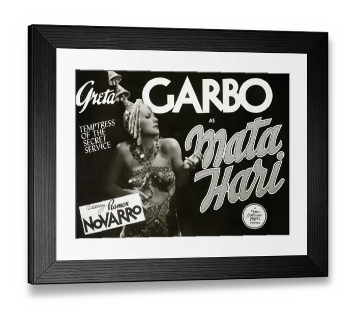 Framed Print : Lobby Card of Greta Garbo in Mata Hari Framed Print : Lobby Card of Greta Garbo in Mata Hari