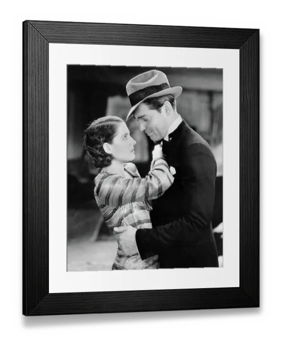 Framed Print : Clark Gable and Norma Shearer Embrace Framed Print : Clark Gable and Norma Shearer Embrace