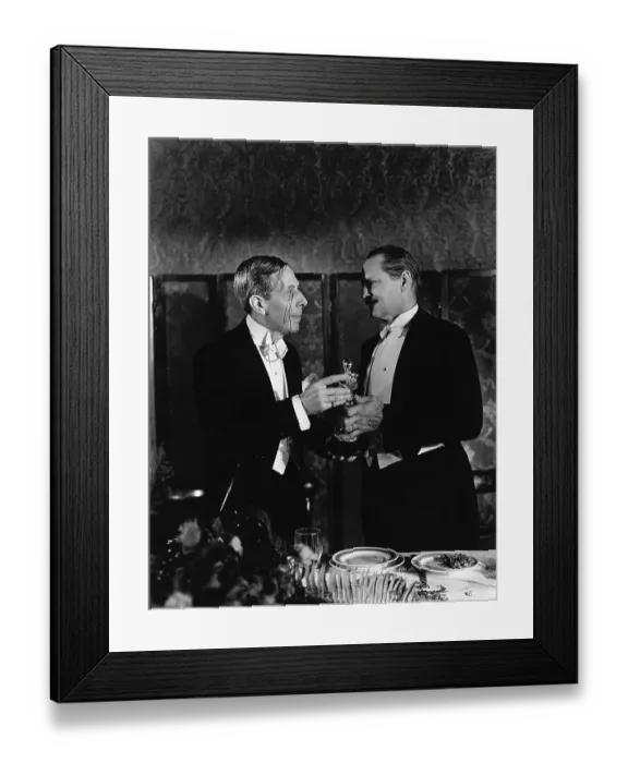 Framed Print : George Arliss Gives L Barrymore an Oscar Framed Print : George Arliss Gives L Barrymore an Oscar