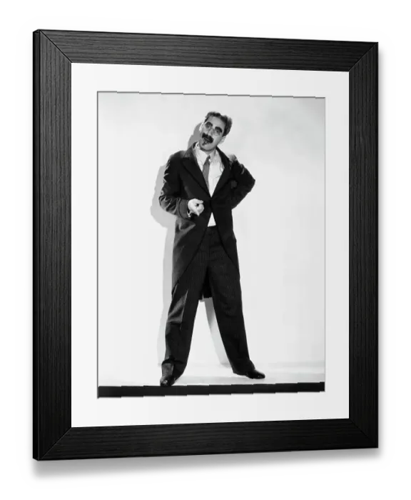 Framed Print : Comedian Groucho Marx Framed Print : Comedian Groucho Marx