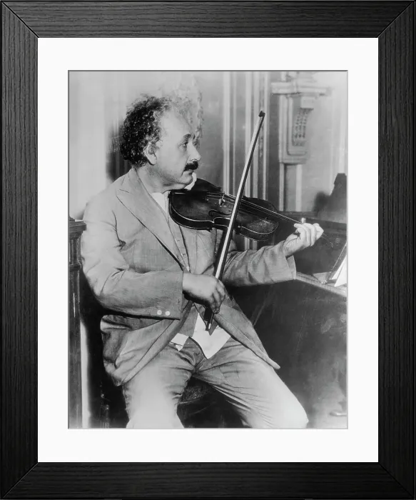 Framed Print : Albert Einstein Playing Violin