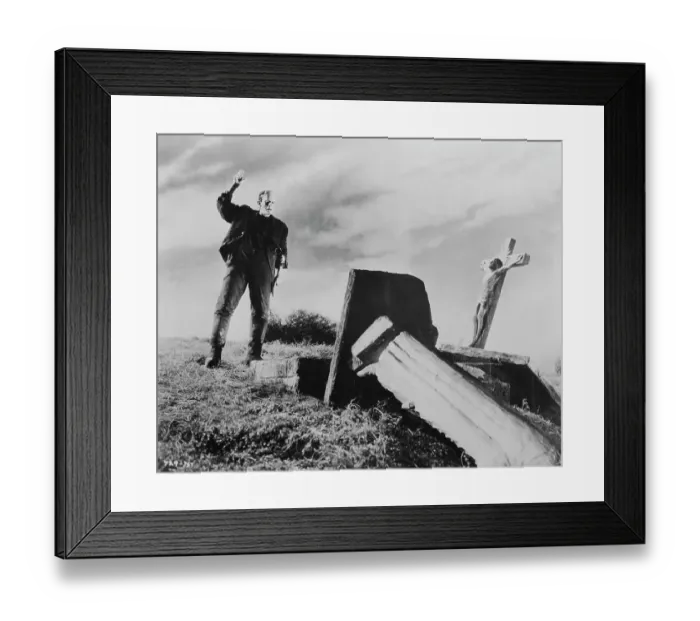 Framed Print : Boris Karloff as Frankenstein Framed Print : Boris Karloff as Frankenstein