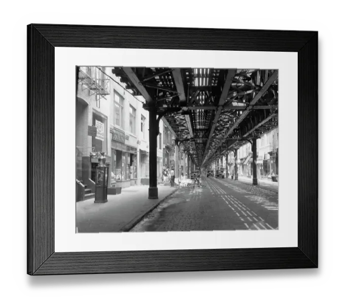 Framed Print : Elevated Railway in Manhattan Framed Print : Elevated Railway in Manhattan