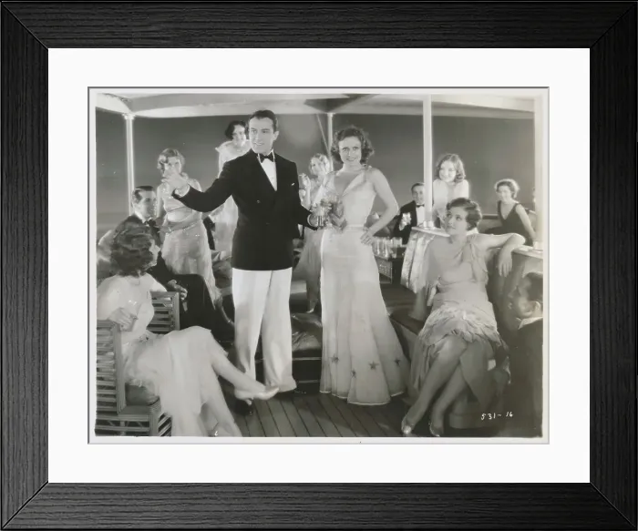 Framed Print : Lester Vail and Joan Crawford Addressing the Crowd Framed Print : Lester Vail and Joan Crawford Addressing the Crowd