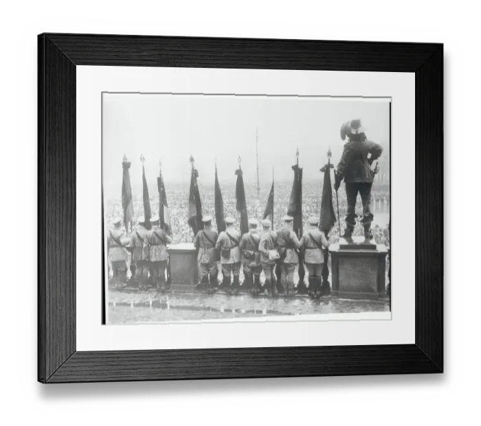Framed Print : View of Crowd During Berlin Unrests Framed Print : View of Crowd During Berlin Unrests