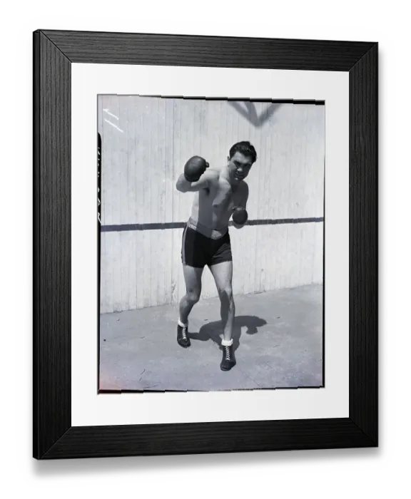 Framed Print : Max Schmeling Poses For The Camera Framed Print : Max Schmeling Poses For The Camera