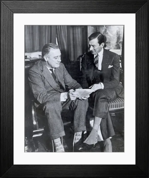 Framed Print : FDR Speaking with Jimmy Walker Framed Print : FDR Speaking with Jimmy Walker