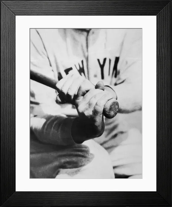 Framed Print : Closeup Of Babe Ruth'S Batting Grip Framed Print : Closeup Of Babe Ruth'S Batting Grip