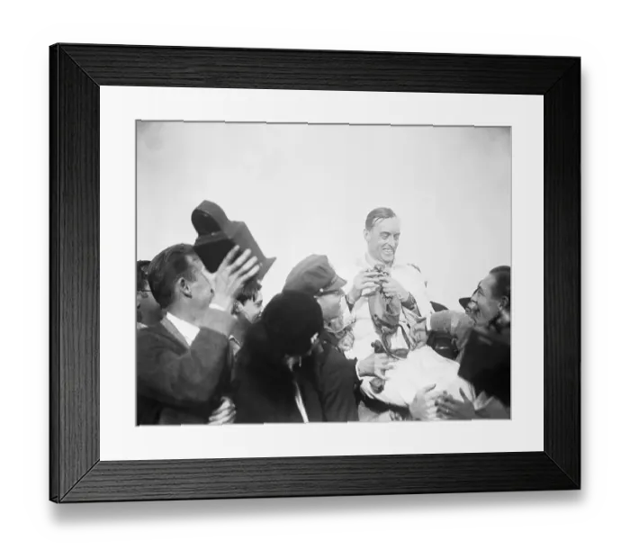 Framed Print : Crowd Carrying Malcolm Campbell Framed Print : Crowd Carrying Malcolm Campbell