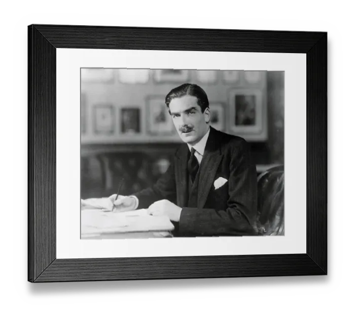 Framed Print : Sir Anthony Eden at His Desk Framed Print : Sir Anthony Eden at His Desk