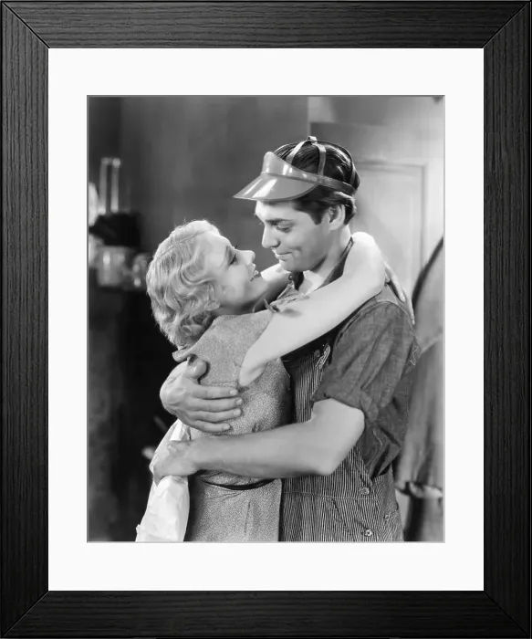 Framed Print : Constance Bennett & Clark Gable In Movie Framed Print : Constance Bennett & Clark Gable In Movie