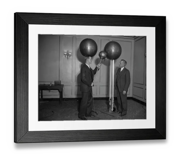 Framed Print : Robert Jemison Van De Graaf and Karl T. Compton Framed Print : Robert Jemison Van De Graaf and Karl T. Compton