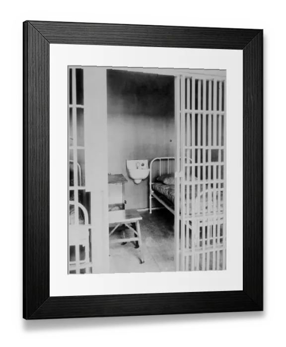 Framed Print : Interior View of a Jail Cell Framed Print : Interior View of a Jail Cell