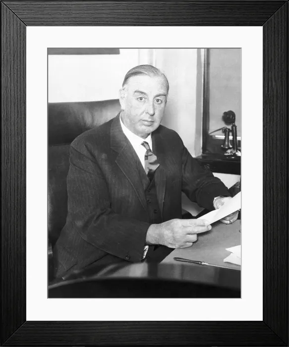 Framed Print : William Hale Thompson Seated at Desk Framed Print : William Hale Thompson Seated at Desk