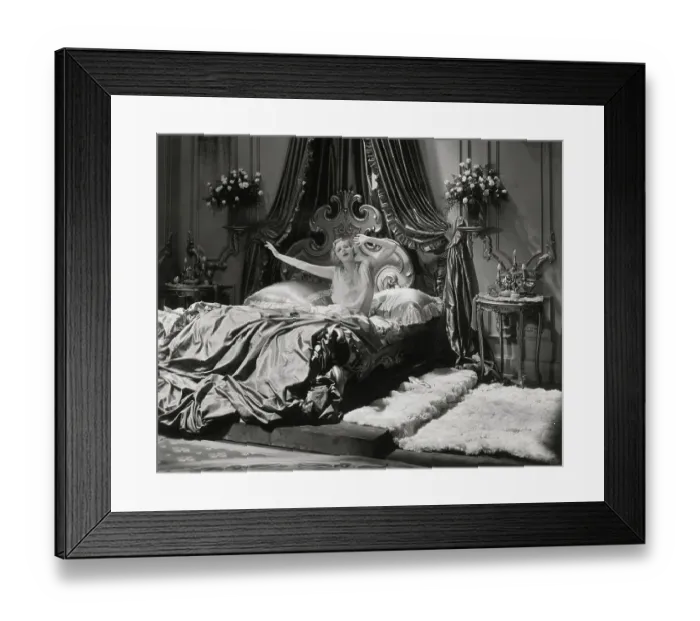 Framed Print : Evelyn Laye Stretching in Bed Framed Print : Evelyn Laye Stretching in Bed