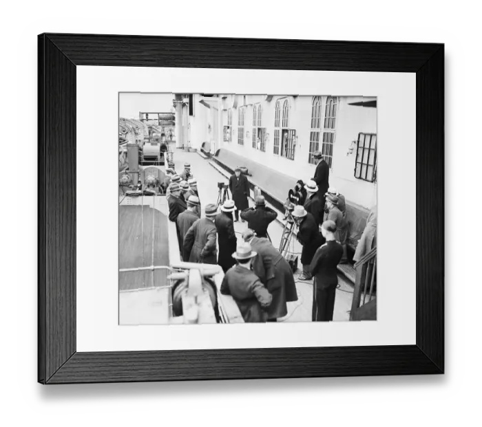 Framed Print : Winston Churchill Surrounded By Reporter Framed Print : Winston Churchill Surrounded By Reporter