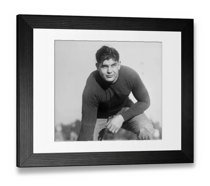 Framed Print : Turk Edwards in Tackling Position Framed Print : Turk Edwards in Tackling Position