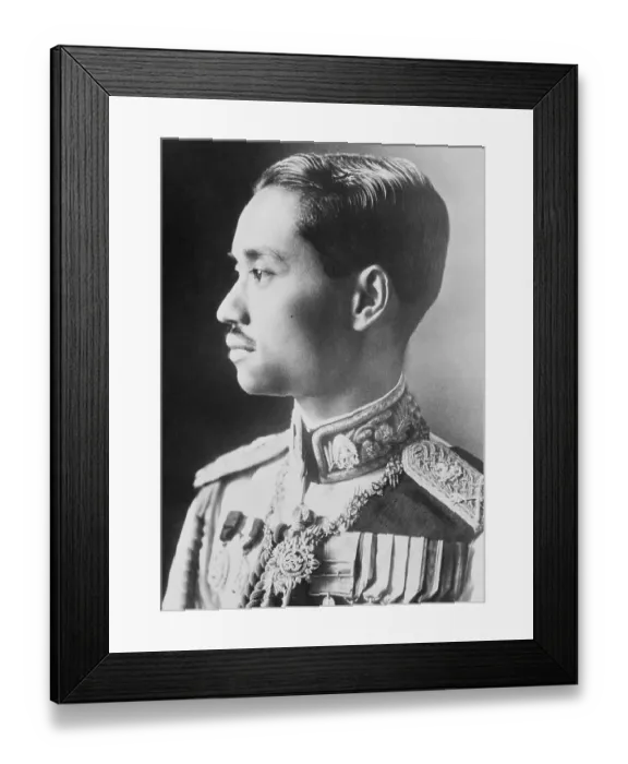 Framed Print : Portrait of King Prajadhipok