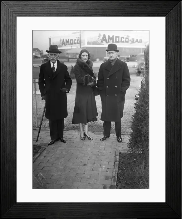 Framed Print : Andrew Mellon with his Two Children