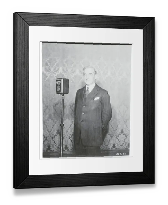 Framed Print : Gerard Swope Making a Radio Broadcast Framed Print : Gerard Swope Making a Radio Broadcast