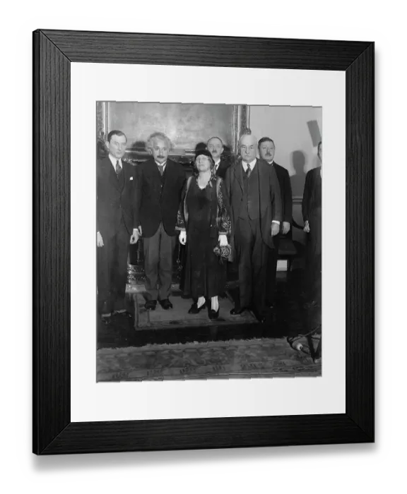 Framed Print : Albert Einstein and Wife with NY Mayor James Walker Framed Print : Albert Einstein and Wife with NY Mayor James Walker