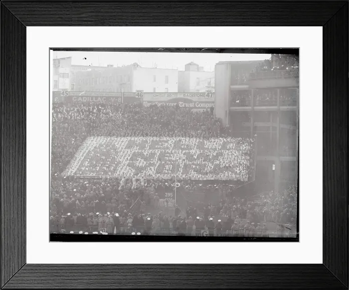 Framed Print : Yankee Stadium Crowd Celebrating Game Spirit Framed Print : Yankee Stadium Crowd Celebrating Game Spirit