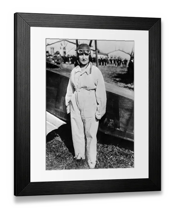 Framed Print : Maryse Bastie Next to Airplane Framed Print : Maryse Bastie Next to Airplane