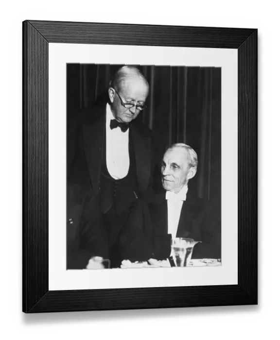 Framed Print : Henry Ford with Arthur Brisbane Framed Print : Henry Ford with Arthur Brisbane