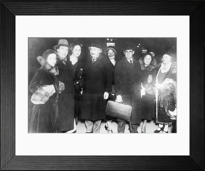 Framed Print : The Einsteins Leave for America Framed Print : The Einsteins Leave for America