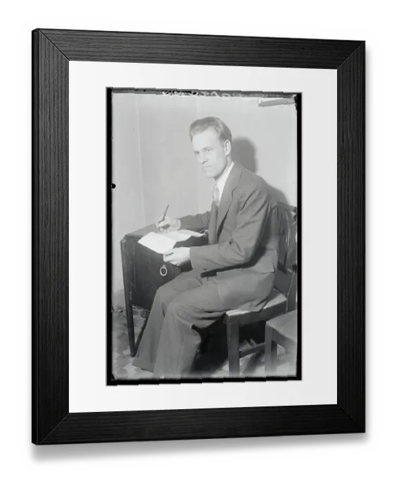 Framed Print : Portrait of Philo T Farnsworth