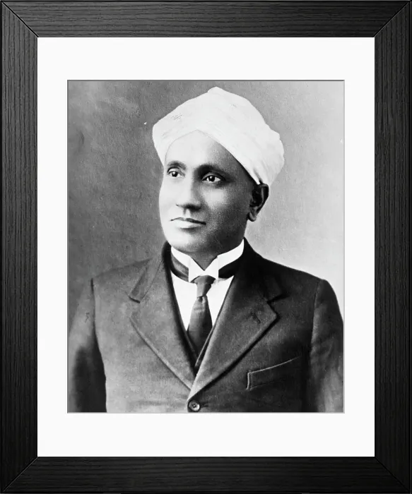 Framed Print : Sir C.V. Raman Framed Print : Sir C.V. Raman
