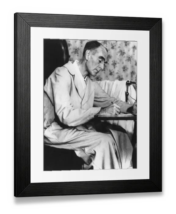 Framed Print : Ring Lardner Writing Lyrics Framed Print : Ring Lardner Writing Lyrics
