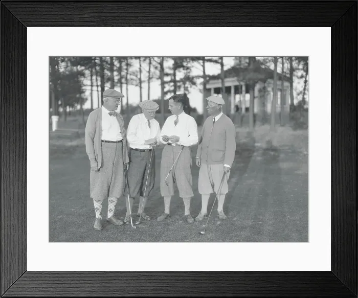 Framed Print : Allen Treadway and Other Golfers Conversing on the Green Framed Print : Allen Treadway and Other Golfers Conversing on the Green