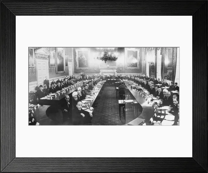 Framed Print : Delegates with Aga Khan at Conference Framed Print : Delegates with Aga Khan at Conference