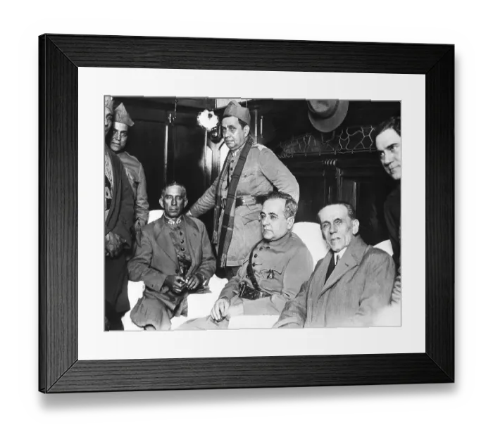 Framed Print : Getulio Vargas Arrives in Railway Coach