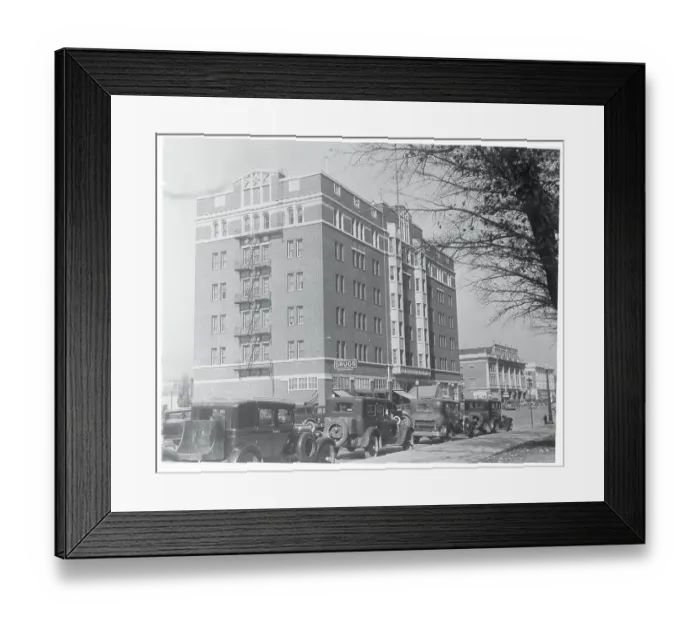 Framed Print : Cars Driving Down Street