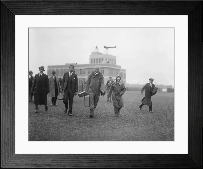 Framed Print : Portrait of Colonel and Mrs. Lindbergh Framed Print : Portrait of Colonel and Mrs. Lindbergh