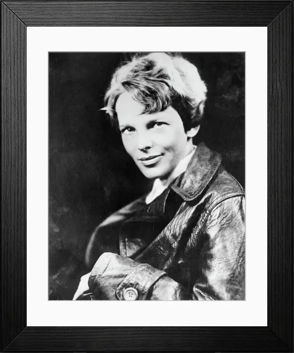 Framed Print : Pilot Amelia Earhart Framed Print : Pilot Amelia Earhart