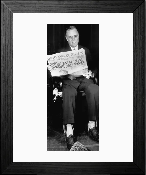 Framed Print : Governor Roosevelt Reelected Framed Print : Governor Roosevelt Reelected