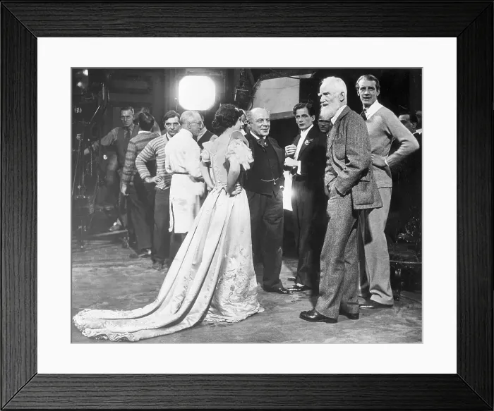 Framed Print : George Bernard Shaw Talking To Actors Framed Print : George Bernard Shaw Talking To Actors