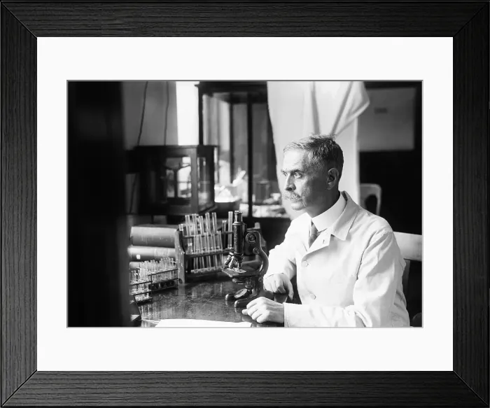 Framed Print : Dr. Karl Landsteiner At His Desk Framed Print : Dr. Karl Landsteiner At His Desk